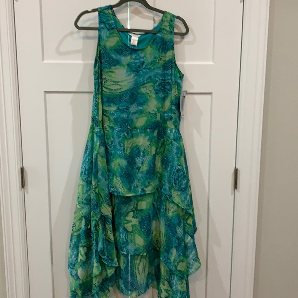 Asymmetrical hem dress, new with tags